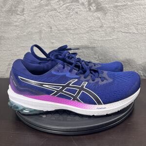 Asics GT-1000 Womens Size 10 Wide Blue Purple Lace Up Athletic Comfort Sneakers